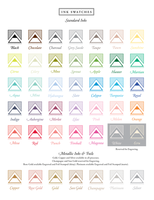 engraving color options