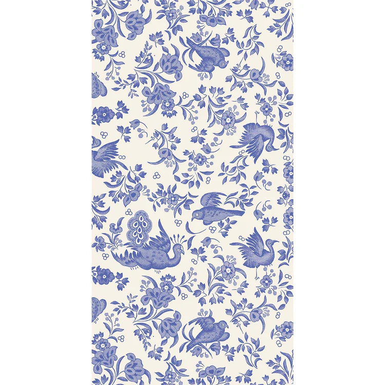 Blue Regal Peacock Guest Napkin - pack of 16