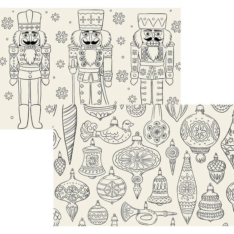 Christmas Coloring Placemat - Pad of 24 Sheets