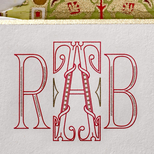 fun monogram stationery