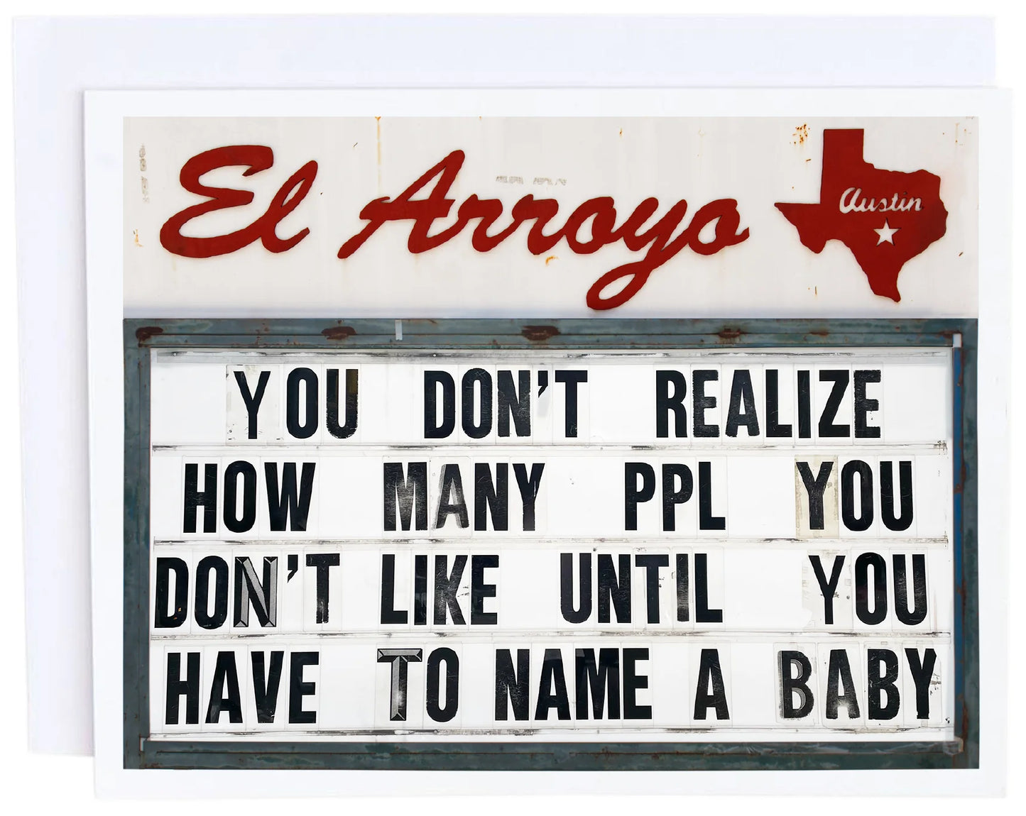 El Arroyo sign notecards
