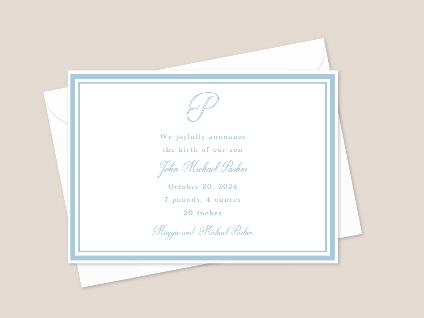 Parker Birth Announcement
