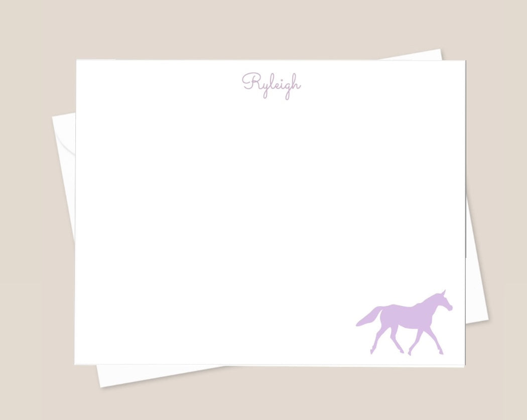 Purple Unicorn Stationery