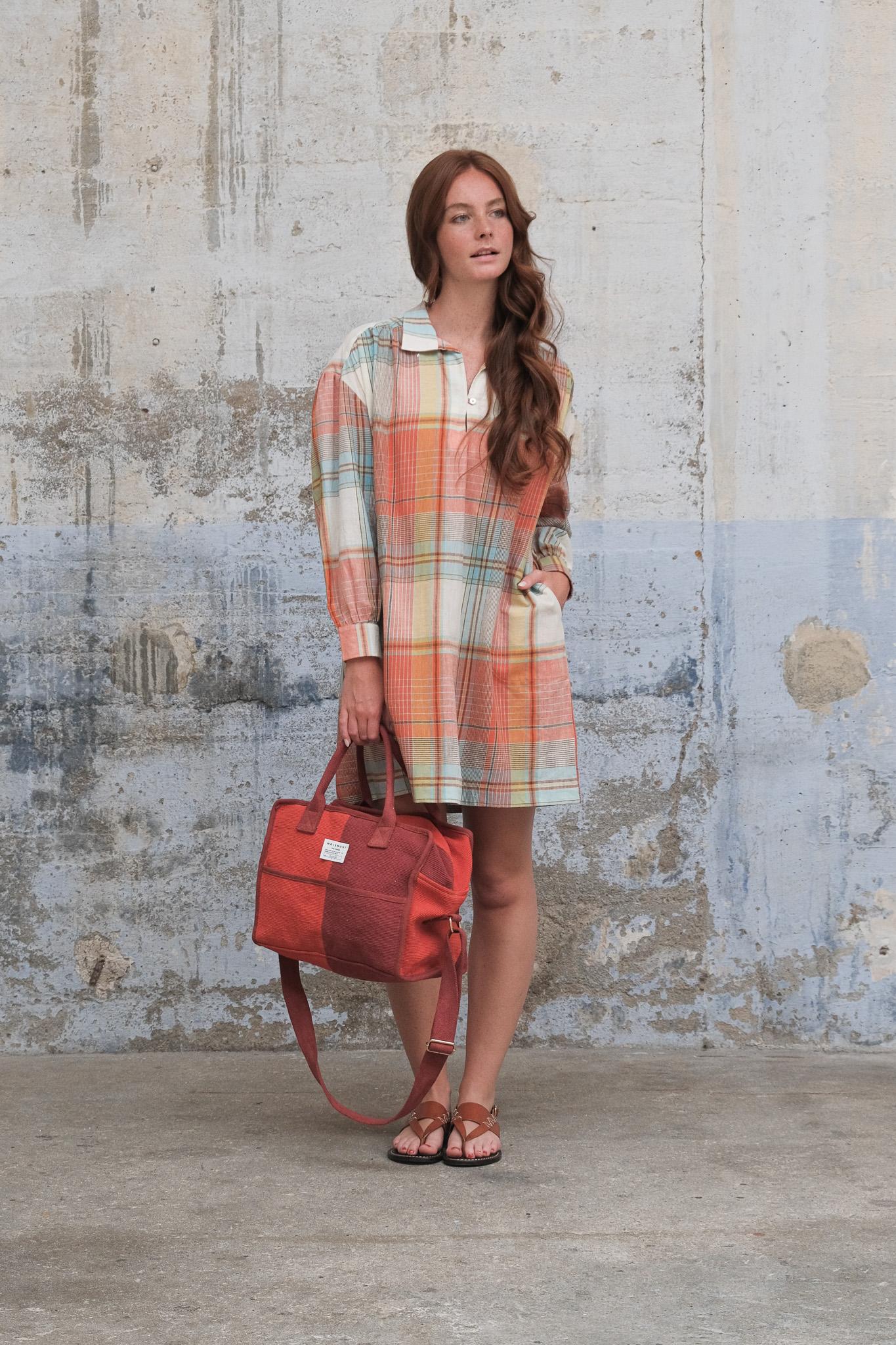 Petit Sac Week-end N°34 Block Red/Tomette