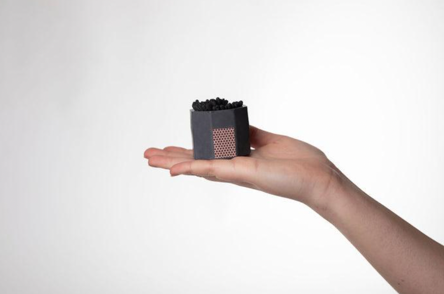 Black Match Holder w/ Striker and All Black Matches