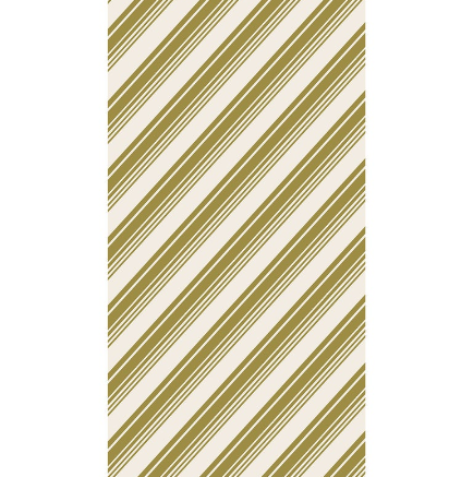 Gold Peppermint Stripe Guest Napkin - Pack of 16