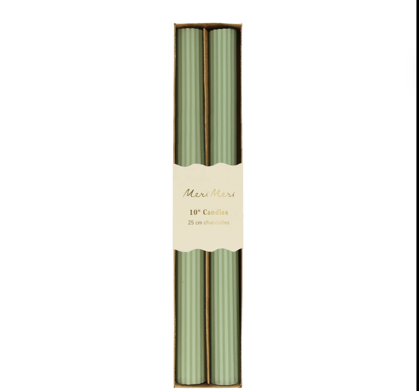 Sage Green Table Candles