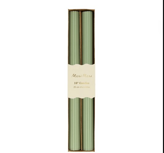 Sage Green Table Candles