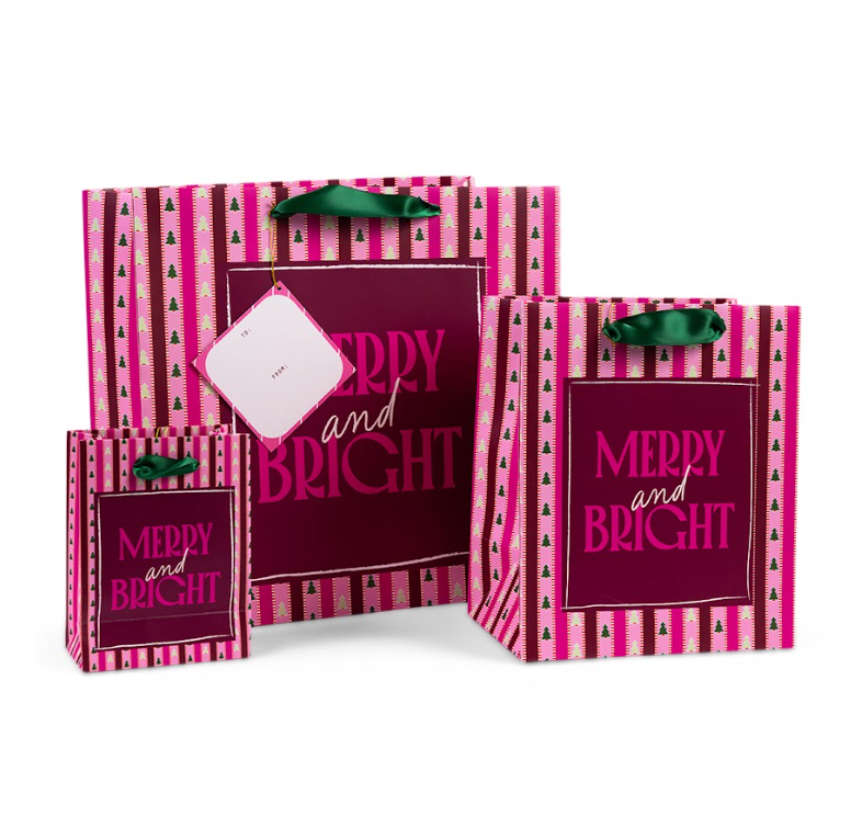 Medium Gift Bag - Merry & Bright