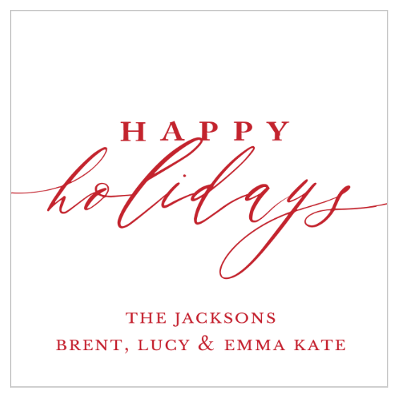 Holidays Calligraphy Stickers