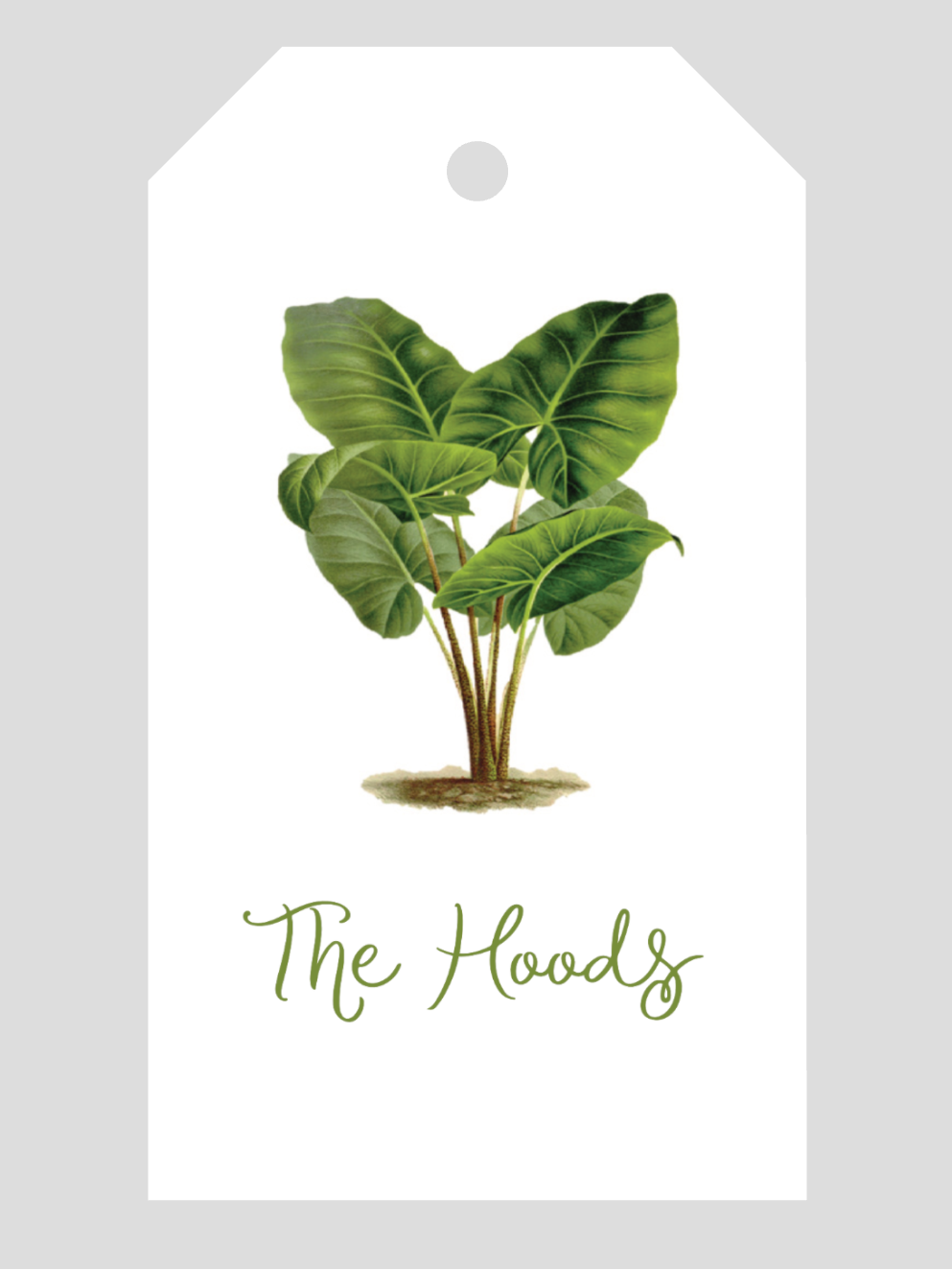Lush Leaf Gift Tag