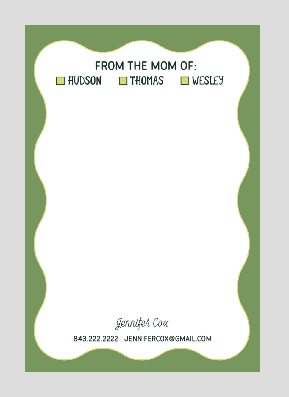 Parent of the Year Notepad