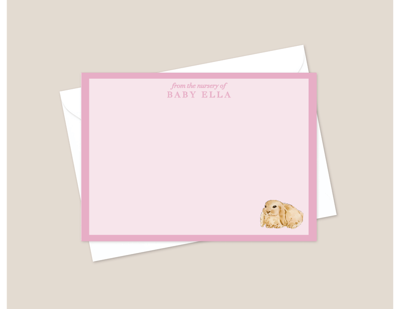 Sleepy Snuggles Baby Stationery