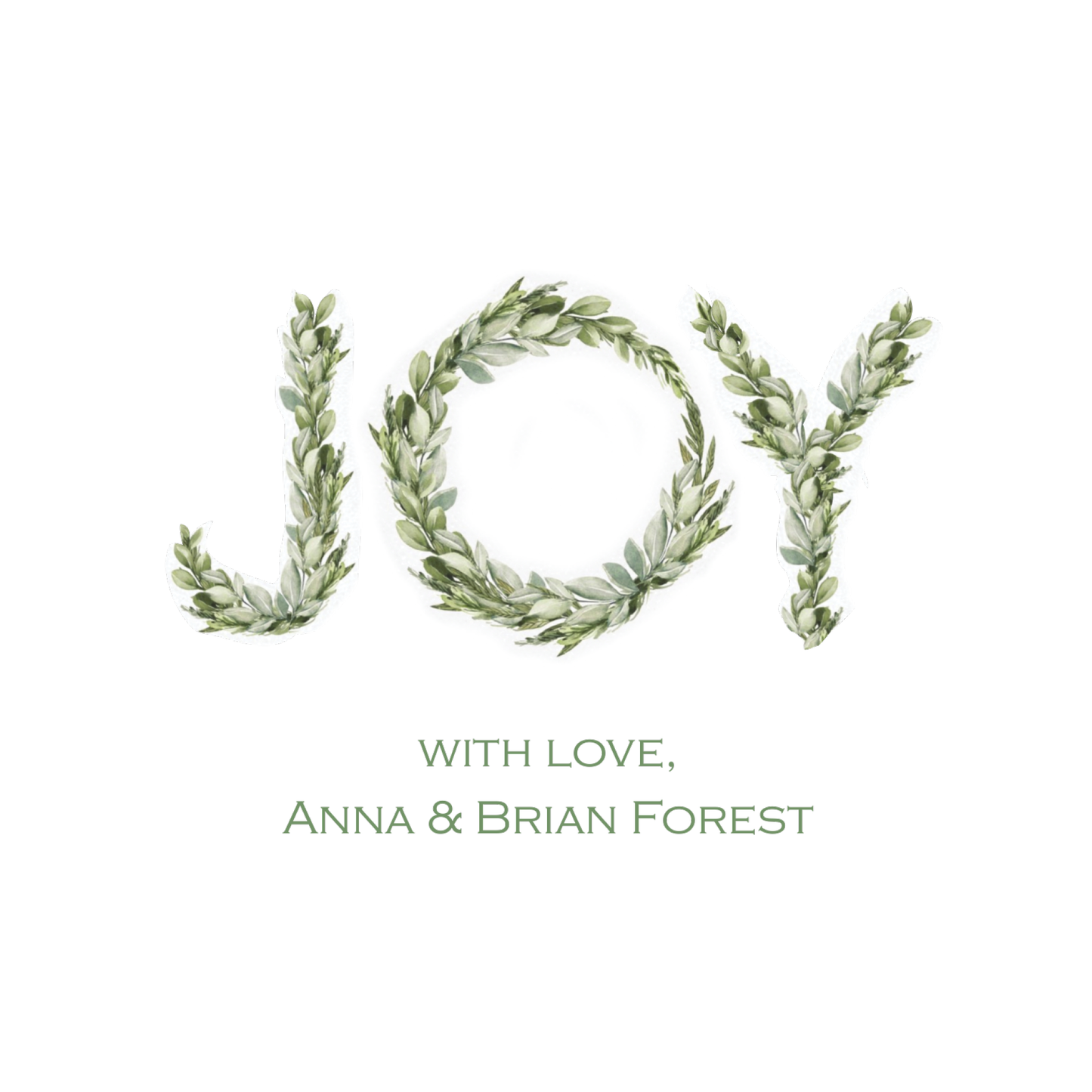 Joy Wreath Enclosure Cards