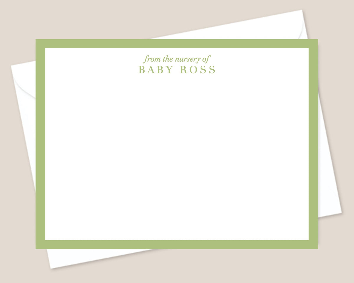 Sweet Pea Baby Stationery