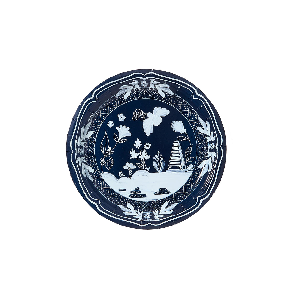 Navy Beachside Pavilion Dinner Paper Plates - 8 pack