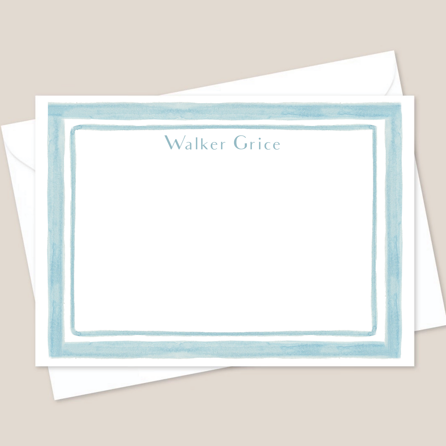 blue stationery