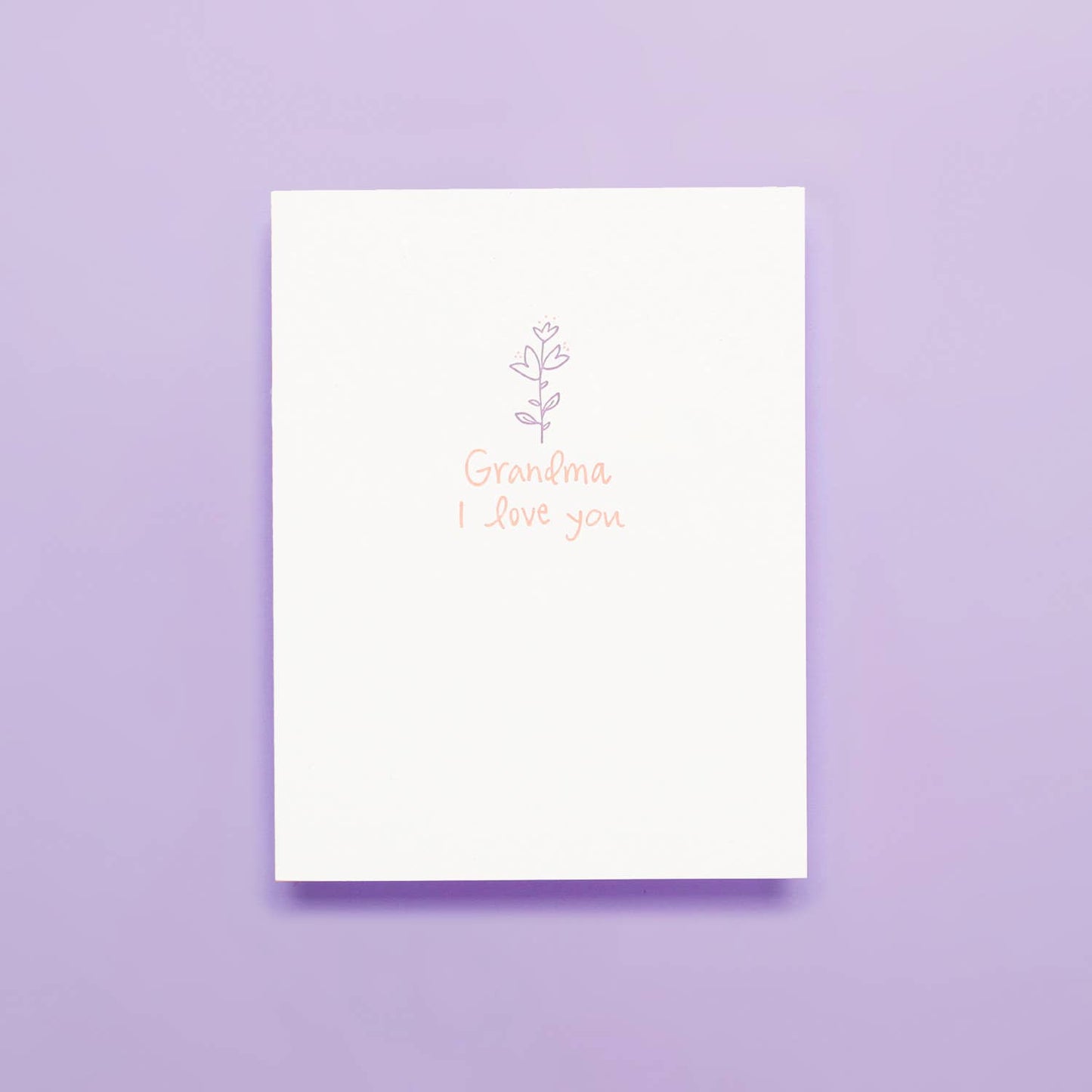 Grandma Love - Letterpress Greeting Card