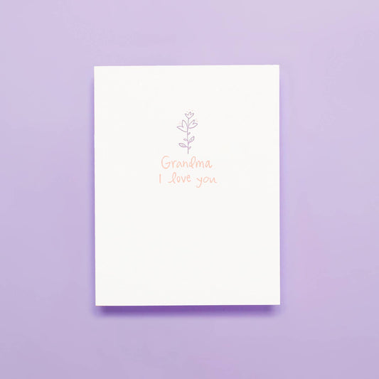 Grandma Love - Letterpress Greeting Card