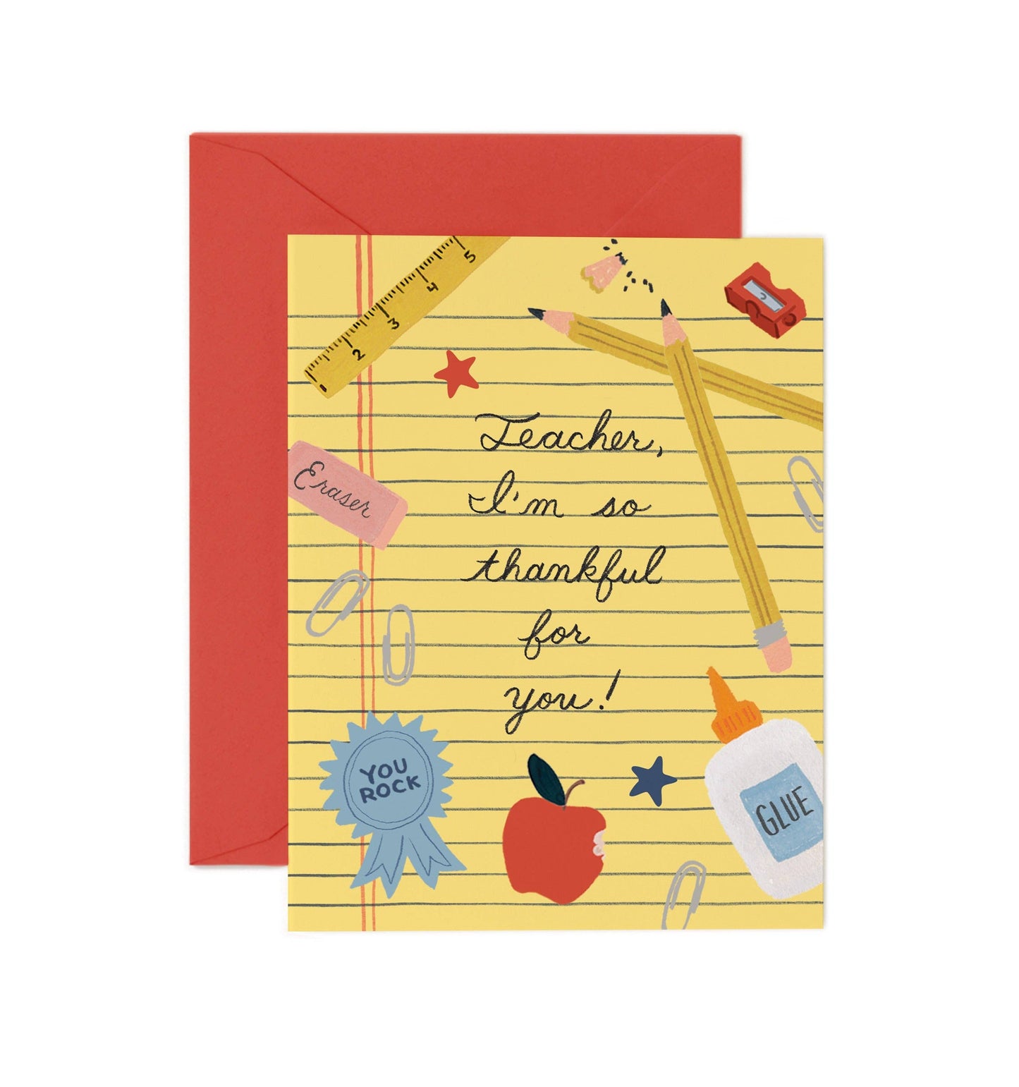 Rifle Paper Co. - Thankful For Teacher Card