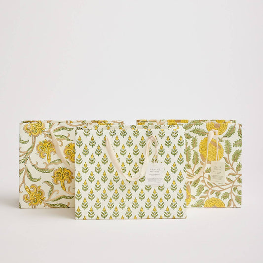 Sunshine Medium Hand Block Printed Gift Bag