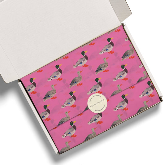 Red Cap Cards - Quacky Birthday tissue paper