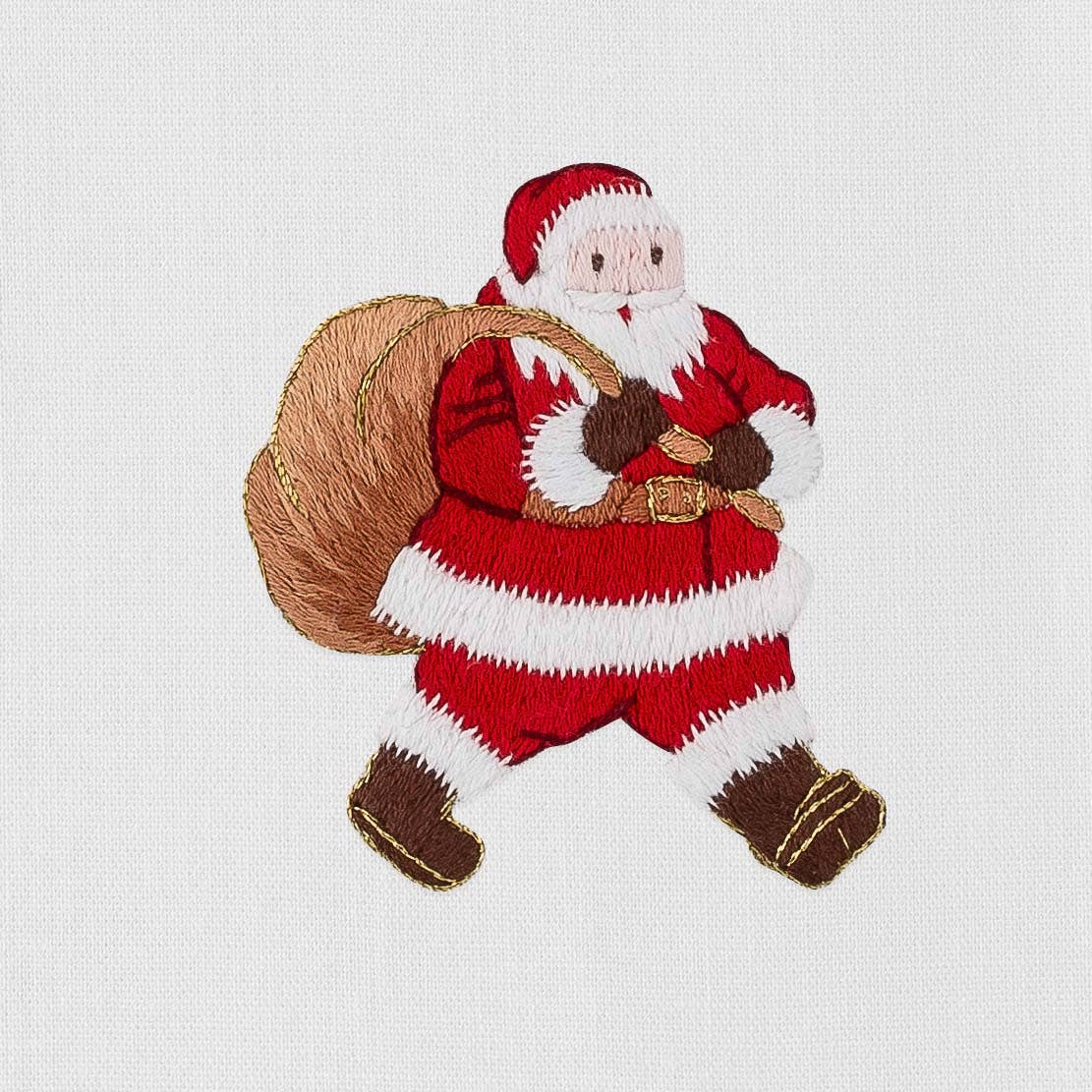 Santa Hemstitched Towel