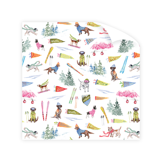 Ski Dogs Wrapping Paper *Cannot ship*