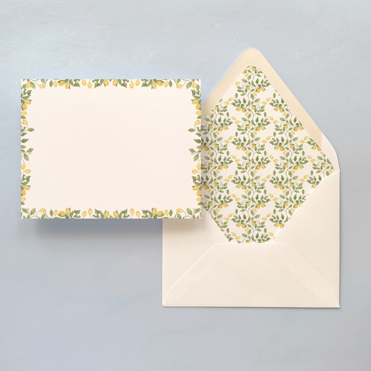 lemon note cards