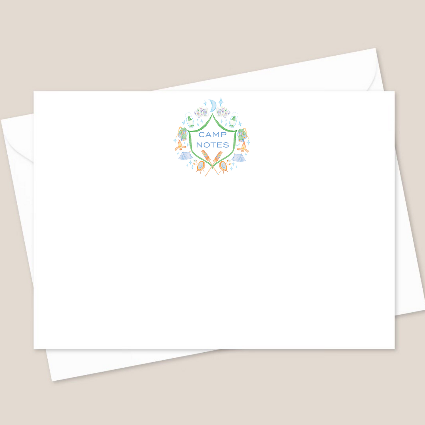 boy camp stationery