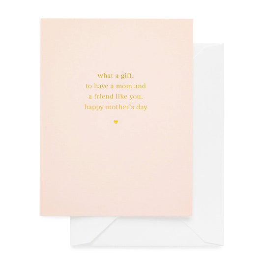 pink and gold Mother's Day card