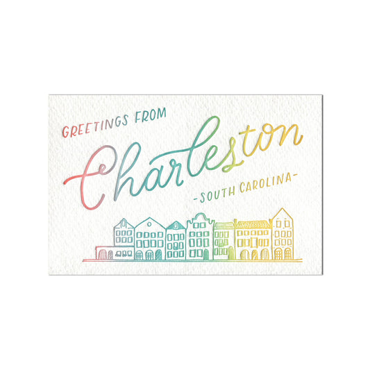 letterpress postcard