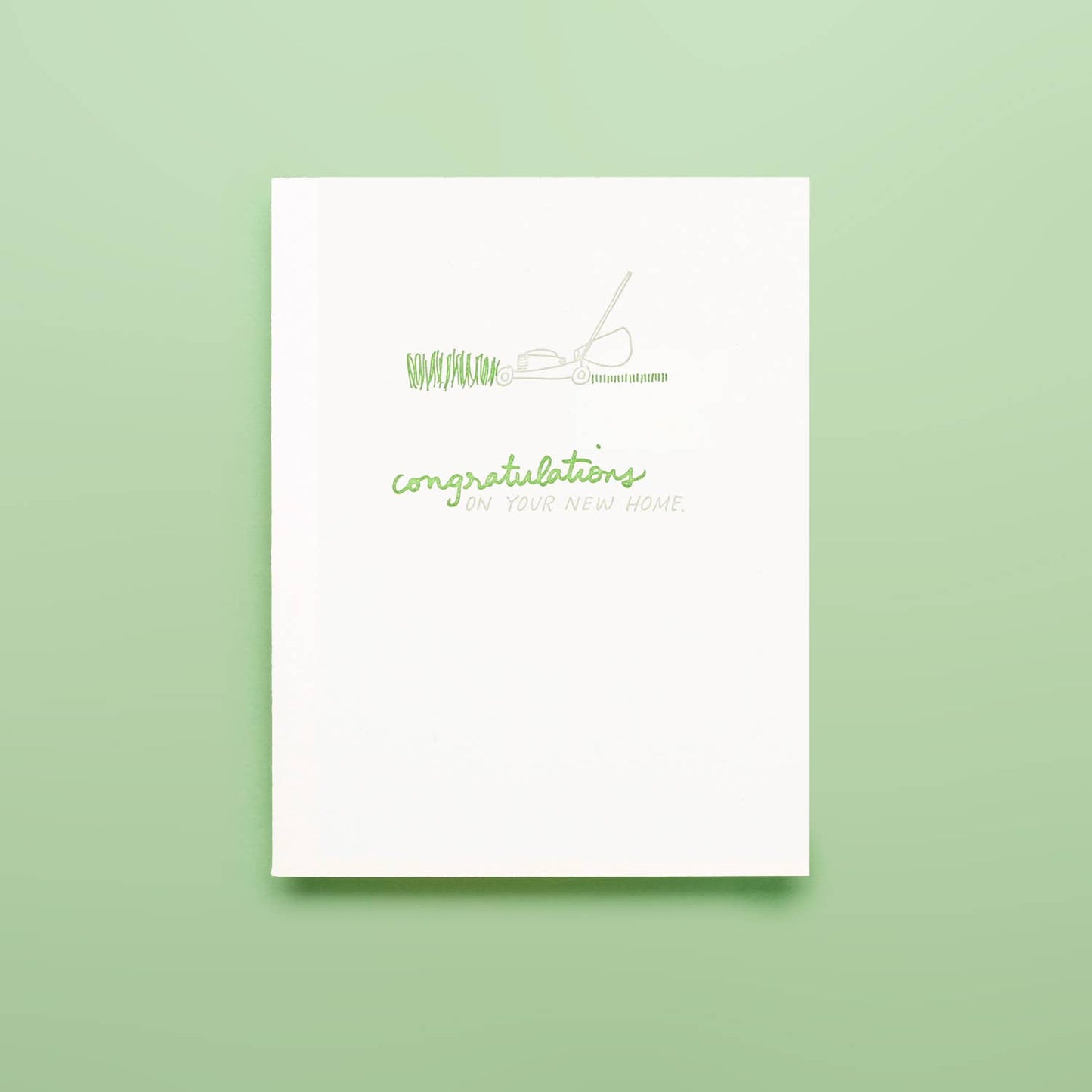 SCongrats New Home - Letterpress Greeting Card
