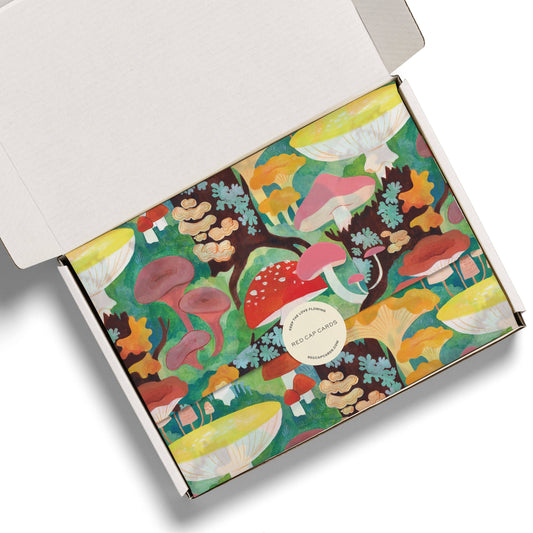 Red Cap Cards - Woodland Mushrooms tissue paper