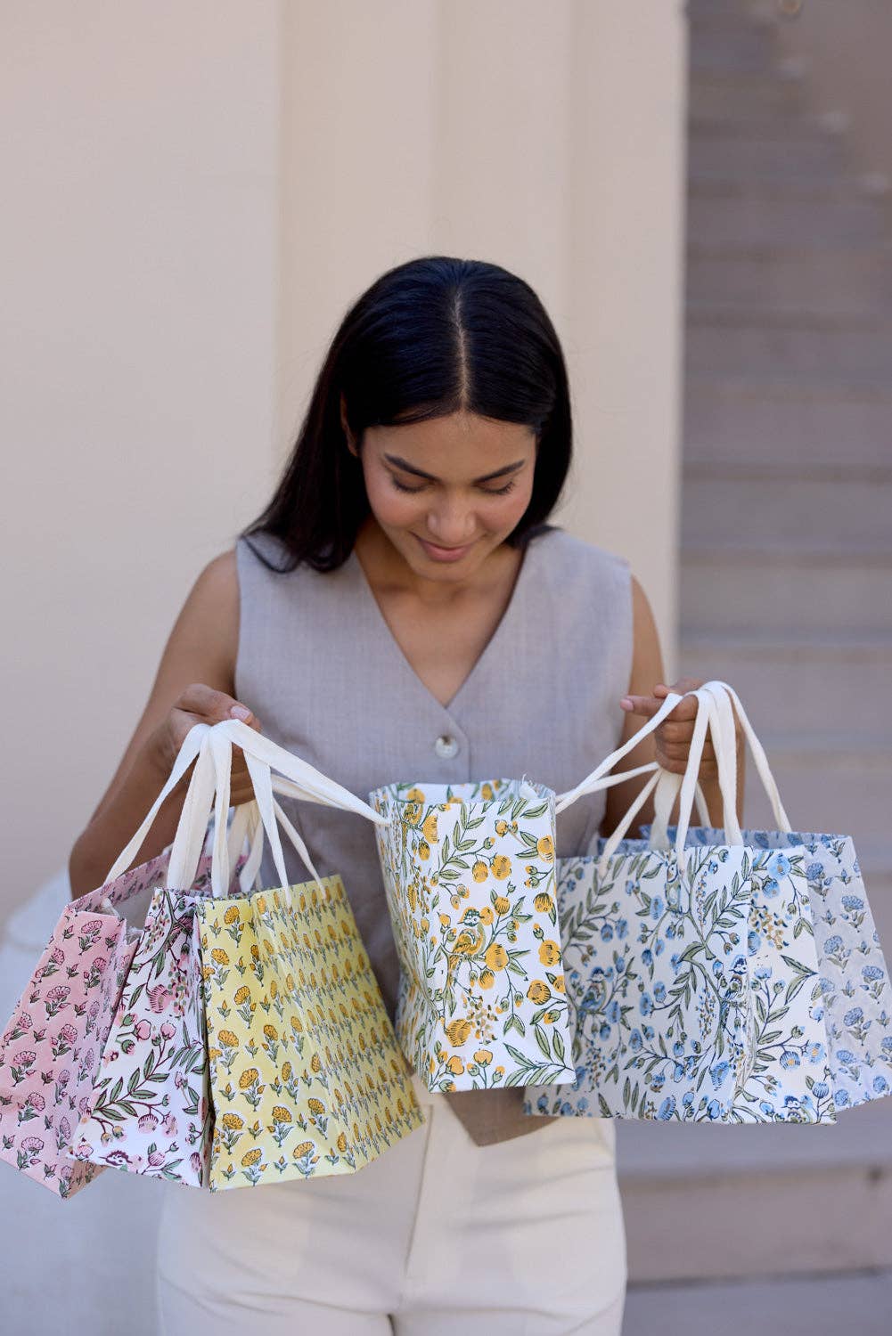 Blue Stone Refresh Gift Bags - Medium