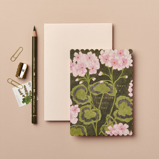 Wanderlust Paper Co - Geranium 'Blooming Lovely Day' Card