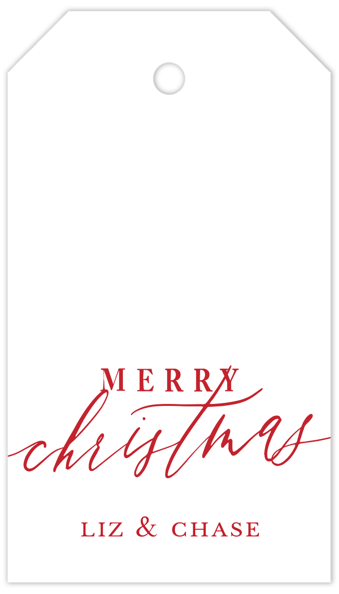 Calligraphy Gift Tag With String