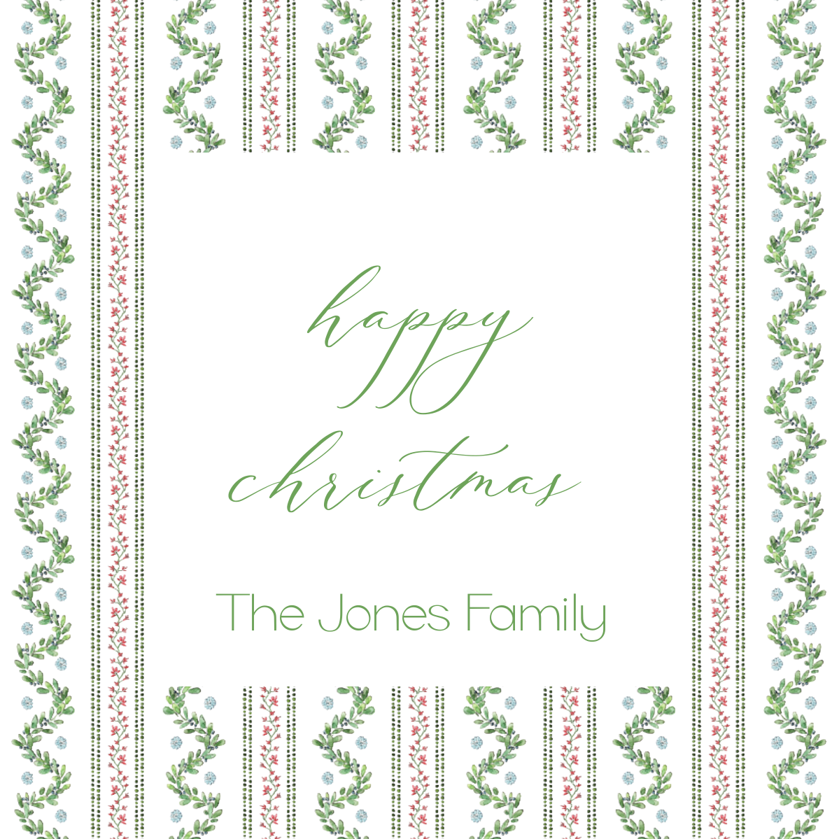 Holiday Toile Enclosure Cards