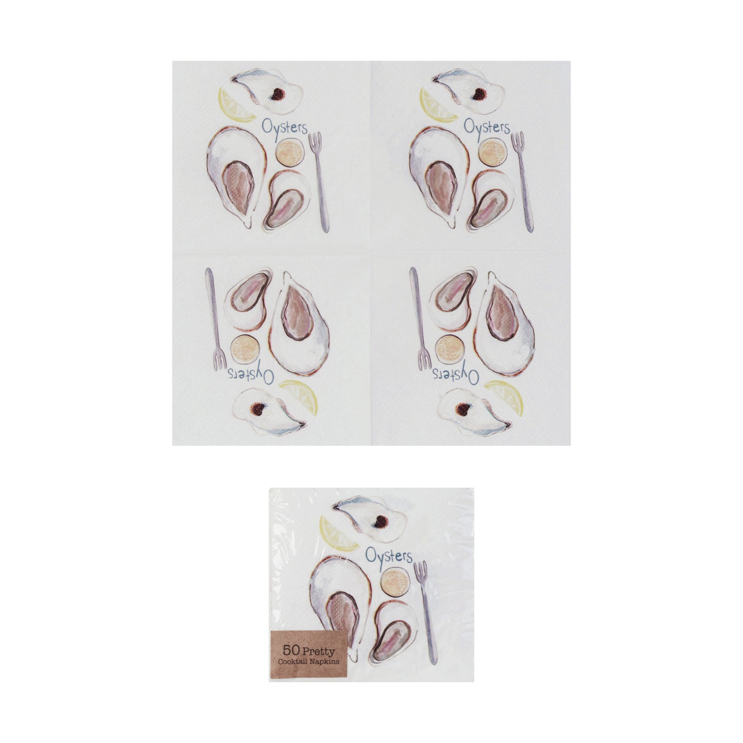 Oyster Cocktail Napkins