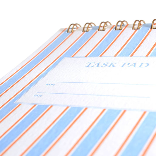 Task Pad Notebook French Stripes