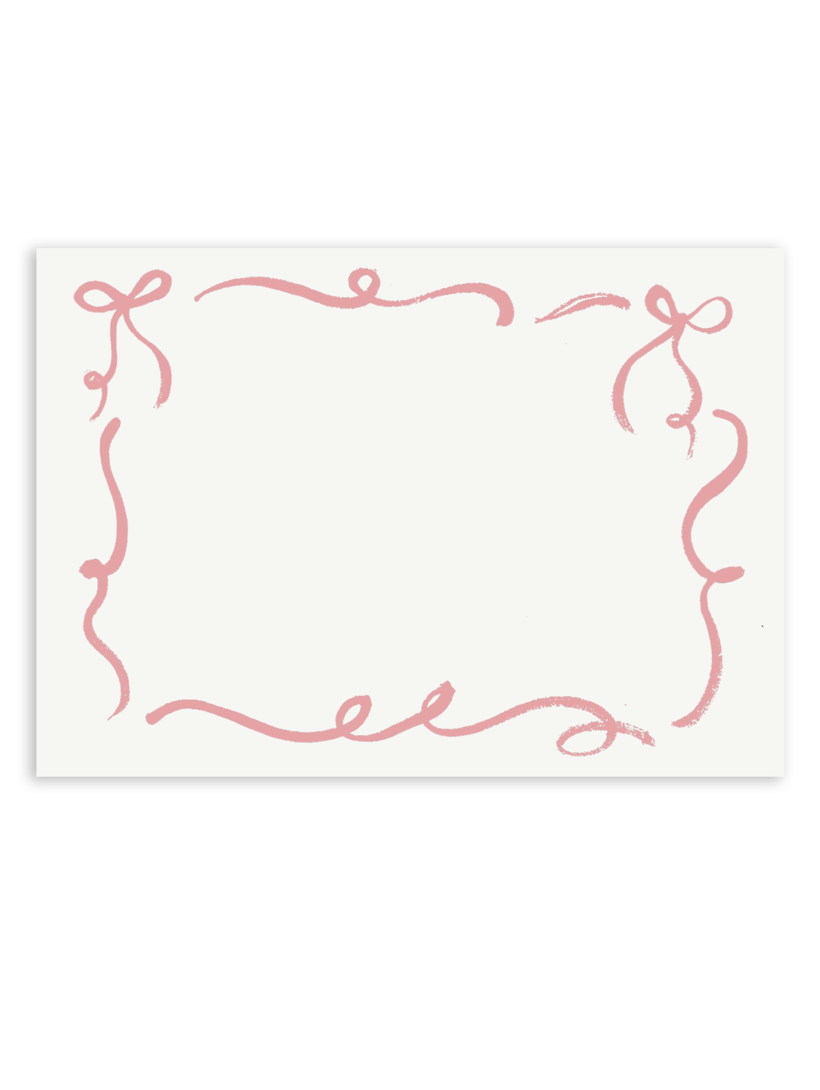 pink ribbon note cards