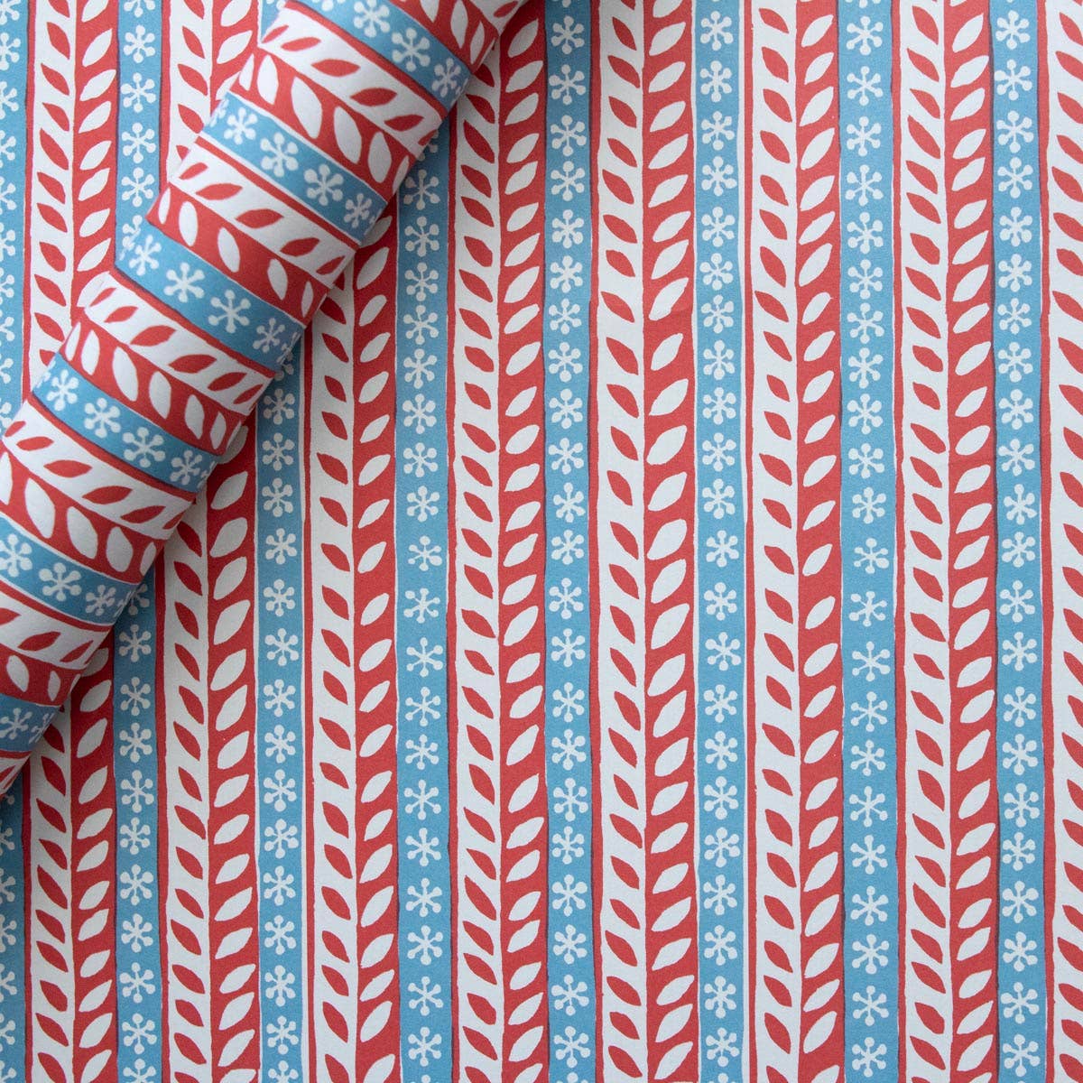 Patterned Paper Red and Blue