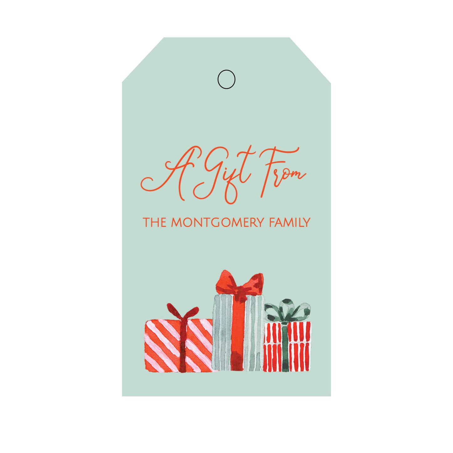 Presents Gift Tag with String