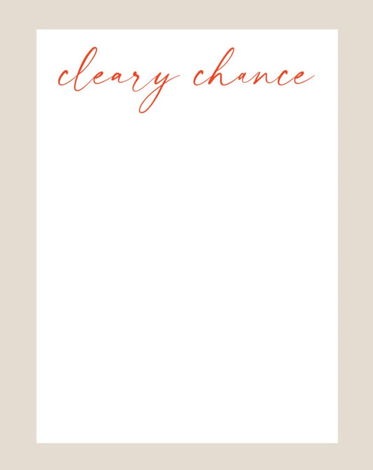 Cleary custom notepad