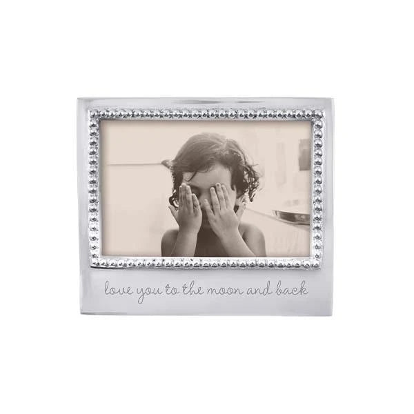 Love You to the Moon and Back Beaded 4x6 Frame
