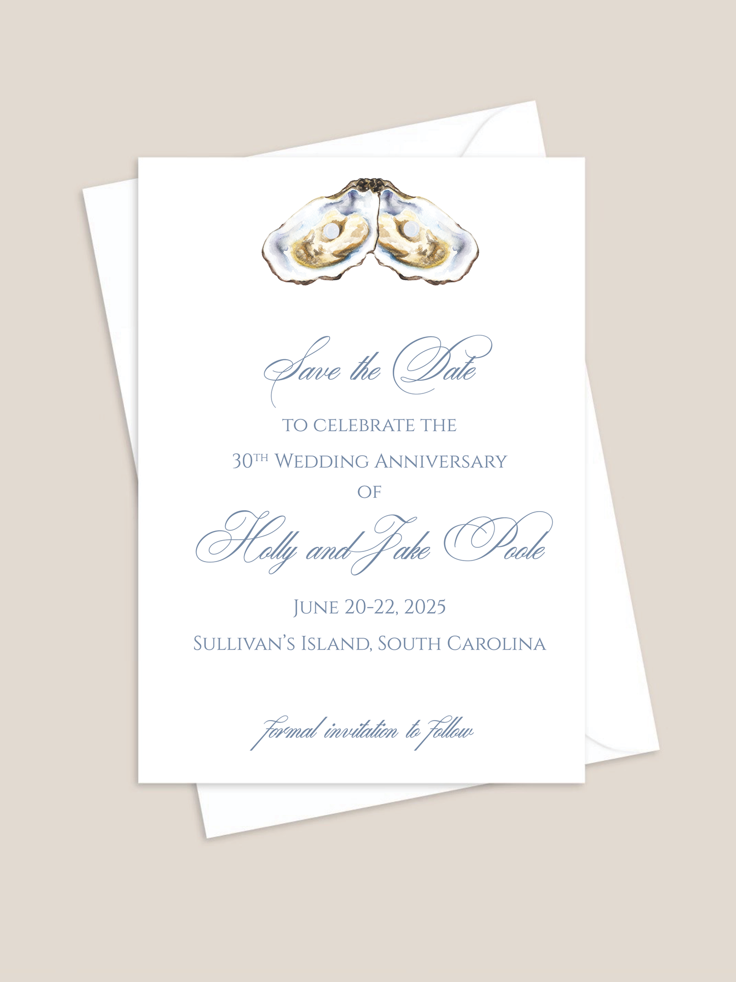 Oyster Save the Date Invitation