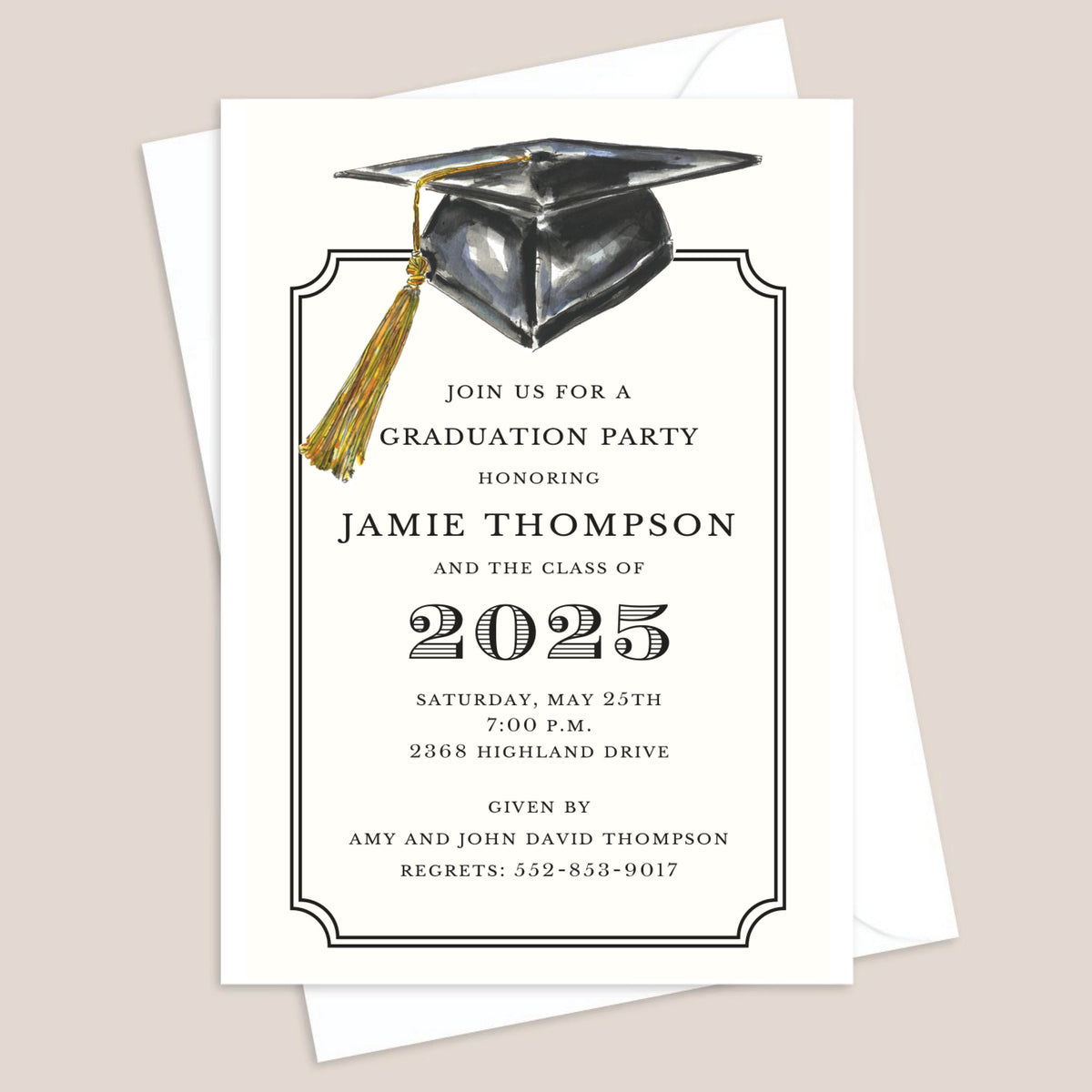 Classic Graduation Announcement