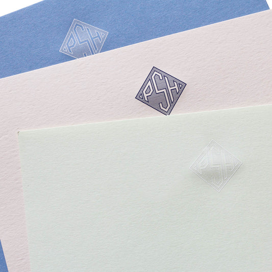 custom engraved monogram stationery