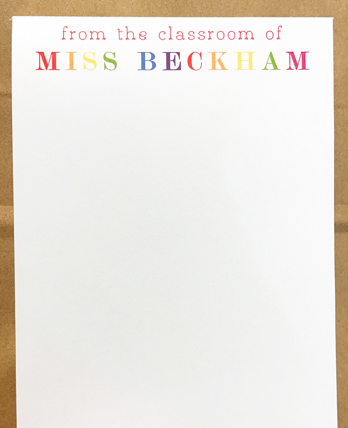 Classroom Notepad