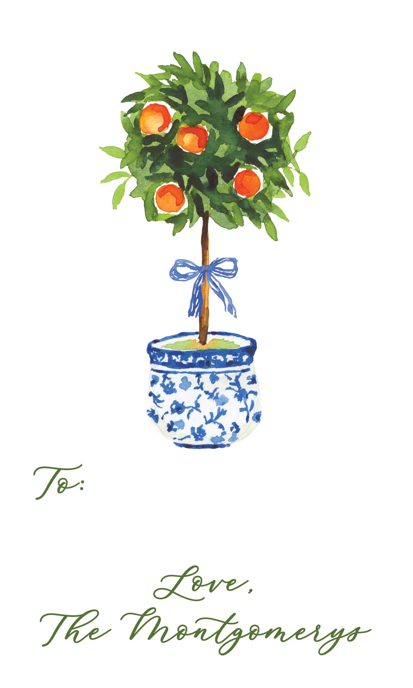 Topiary Holiday Tags